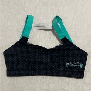 Born Primitive Black and Teal Sports Bra